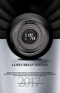 1% America's Most Honored Professionals award logo