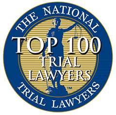 The National Trial Lawyers Top 100 Trial Lawyers award graphic