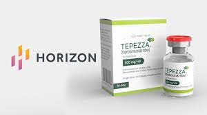 Tepezza thyroid eye disease treatment product display